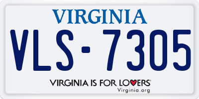 VA license plate VLS7305