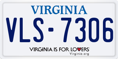 VA license plate VLS7306