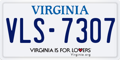 VA license plate VLS7307