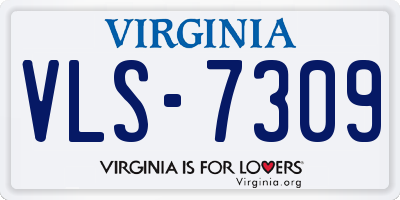 VA license plate VLS7309