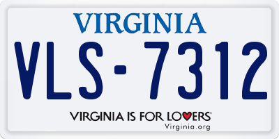 VA license plate VLS7312