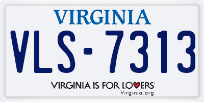 VA license plate VLS7313