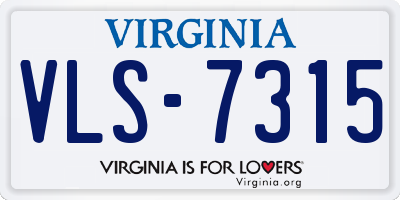 VA license plate VLS7315