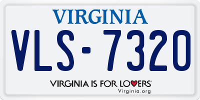 VA license plate VLS7320