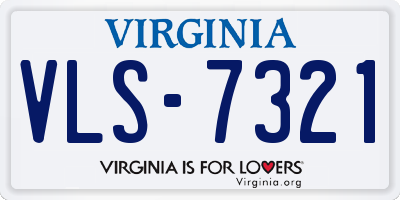 VA license plate VLS7321