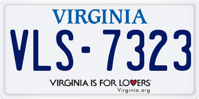 VA license plate VLS7323