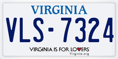 VA license plate VLS7324