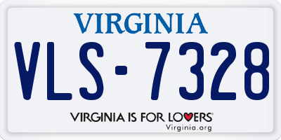 VA license plate VLS7328