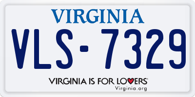 VA license plate VLS7329