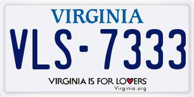 VA license plate VLS7333
