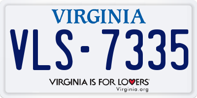 VA license plate VLS7335