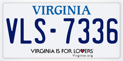 VA license plate VLS7336