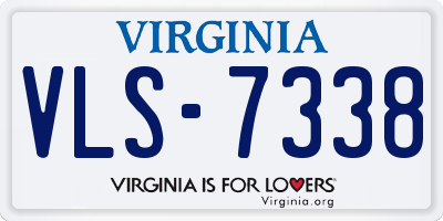 VA license plate VLS7338