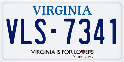 VA license plate VLS7341