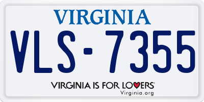 VA license plate VLS7355