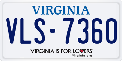 VA license plate VLS7360