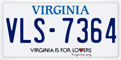 VA license plate VLS7364