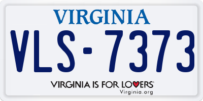 VA license plate VLS7373