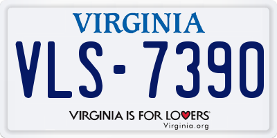 VA license plate VLS7390