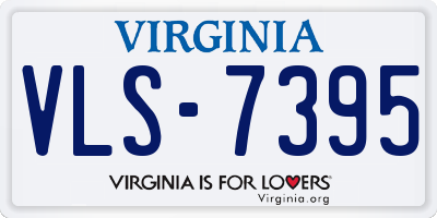 VA license plate VLS7395