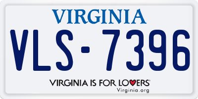 VA license plate VLS7396