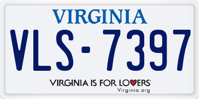 VA license plate VLS7397