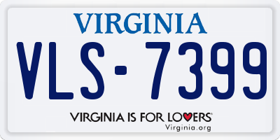 VA license plate VLS7399