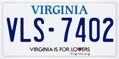 VA license plate VLS7402