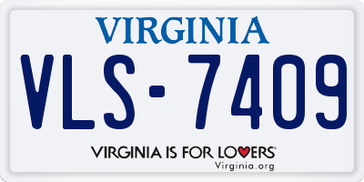 VA license plate VLS7409