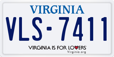 VA license plate VLS7411