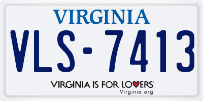 VA license plate VLS7413