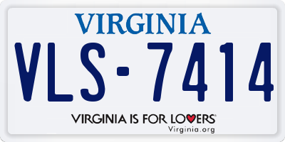 VA license plate VLS7414