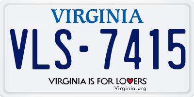 VA license plate VLS7415