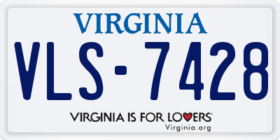 VA license plate VLS7428