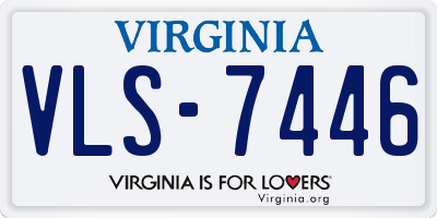VA license plate VLS7446