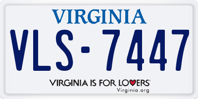 VA license plate VLS7447