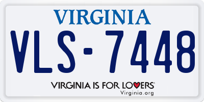 VA license plate VLS7448