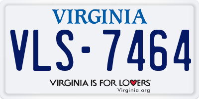 VA license plate VLS7464