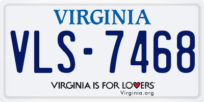 VA license plate VLS7468