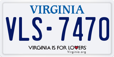 VA license plate VLS7470