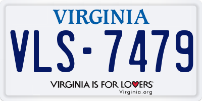 VA license plate VLS7479