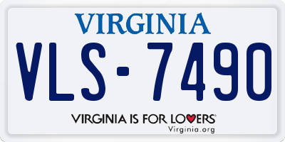 VA license plate VLS7490