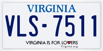 VA license plate VLS7511