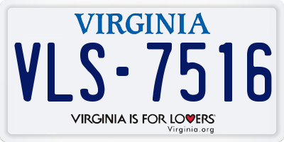 VA license plate VLS7516