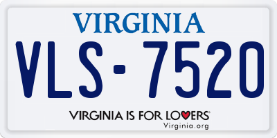 VA license plate VLS7520