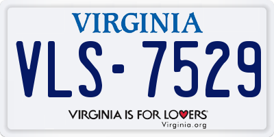VA license plate VLS7529