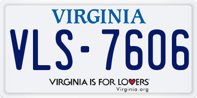 VA license plate VLS7606