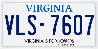 VA license plate VLS7607