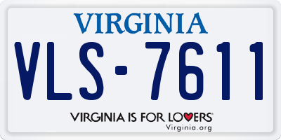 VA license plate VLS7611