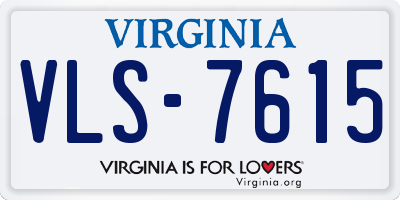 VA license plate VLS7615